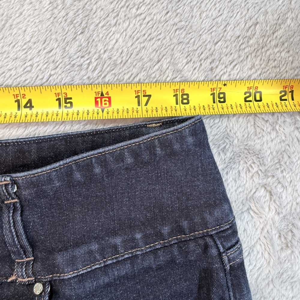 White House Black Market The Sculpt Skinny Flare Jeans Extra High Rise Dark 18S - Picture 6 of 10